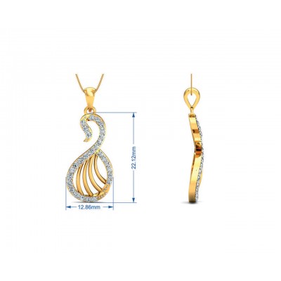 Swan Diamond Pendant